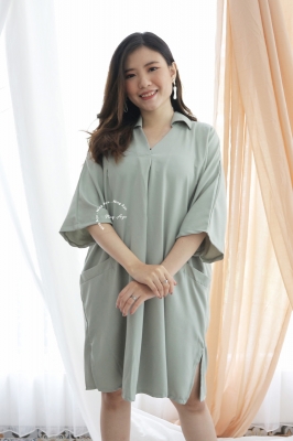  YEONG DRESS Dress Hamil Menyusui Modis - DRO 1031 HIJAU 2